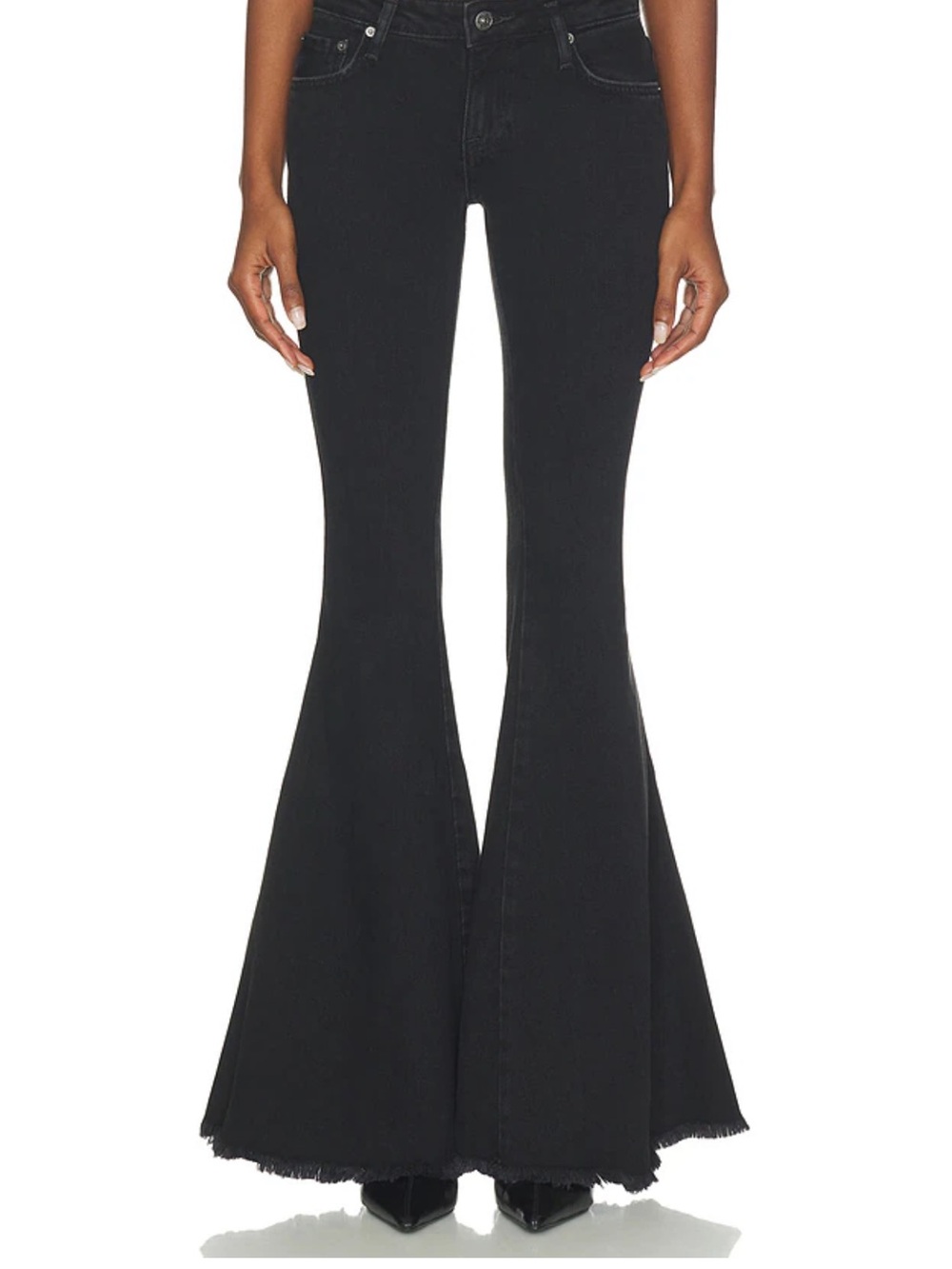 We The Free Black High-Rise Flare Jeans